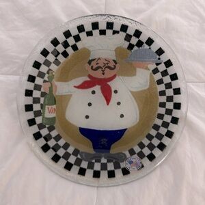 Peggy Karr 7.5” Signed Italian Chef Plate